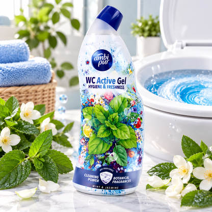 Ambi Pur WC Active Gel Water Flowers & Mint 750ml