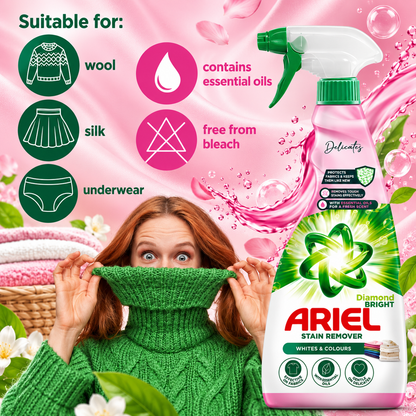 Ariel Delicates Stain Remover Flekkfjernerspray 750ml