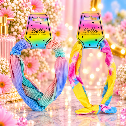 Bella Neon Hair Accessories Hårbånd med Knute 1pk Div.Typer