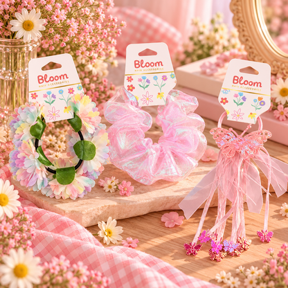 Bloom Hair Accessories Hårstrikk med Pynt 1pk Div.Typer