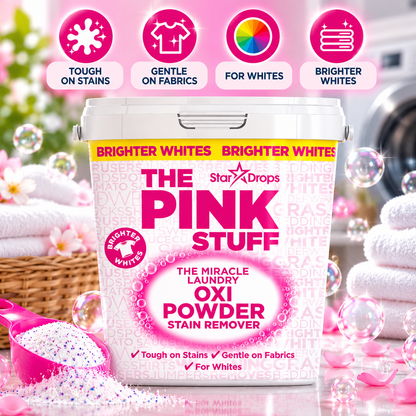 The Pink Stuff Oxy Laundry Powder Whites 1kg