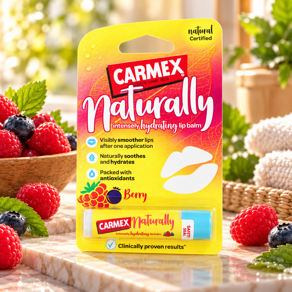 Carmex Naturally Berry Lip Balm 4,25g