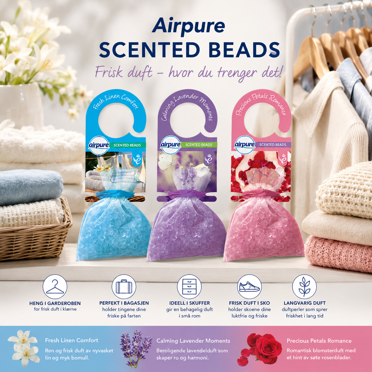 Airpure Scented Beads 16g Div.Typer
