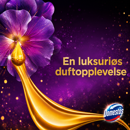 Domestos Power 5 Toilet Rim Block Aroma Lux Hibiscus 2x50g