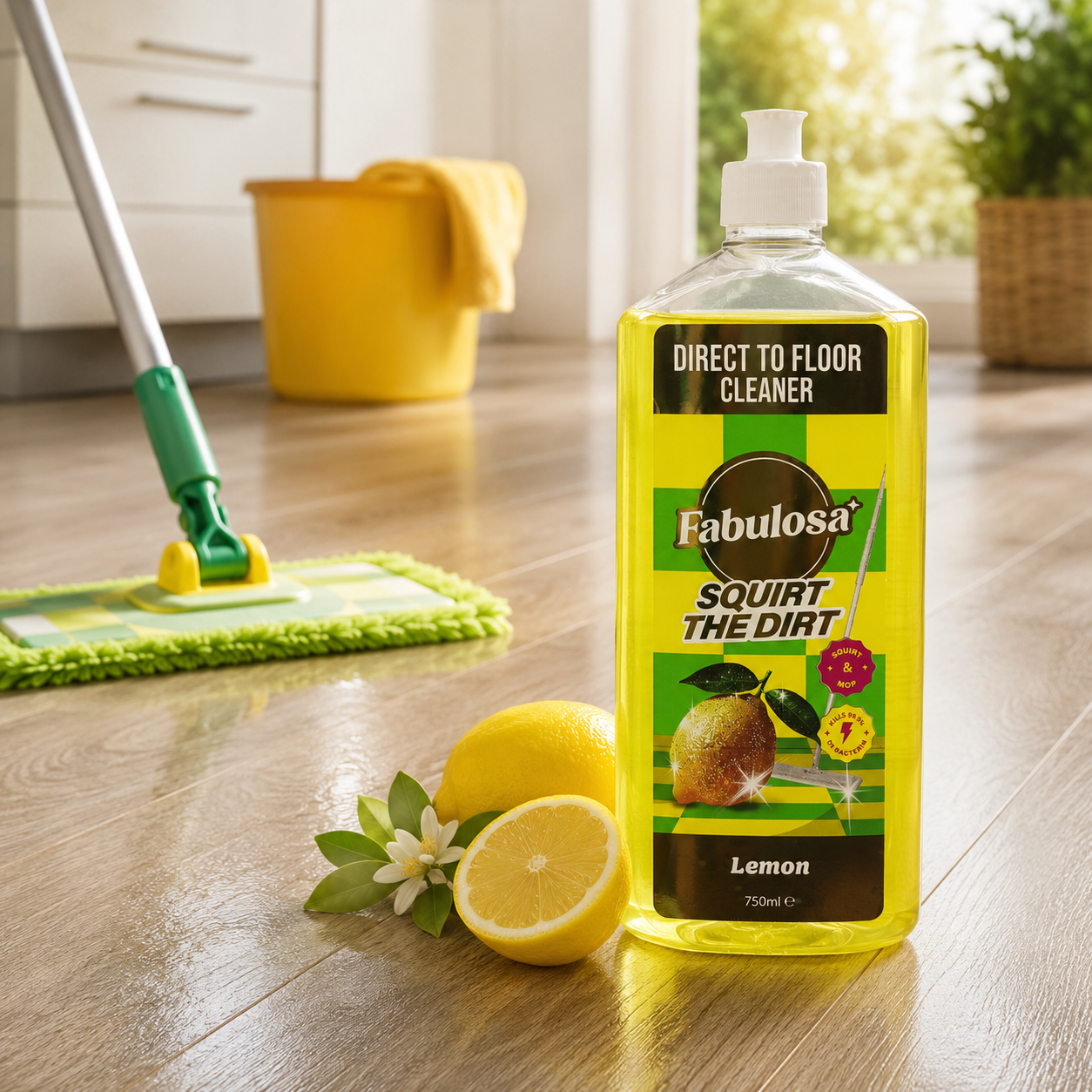 Fabulosa Floor Cleaner Squirt The Dirt Lemon 750ml