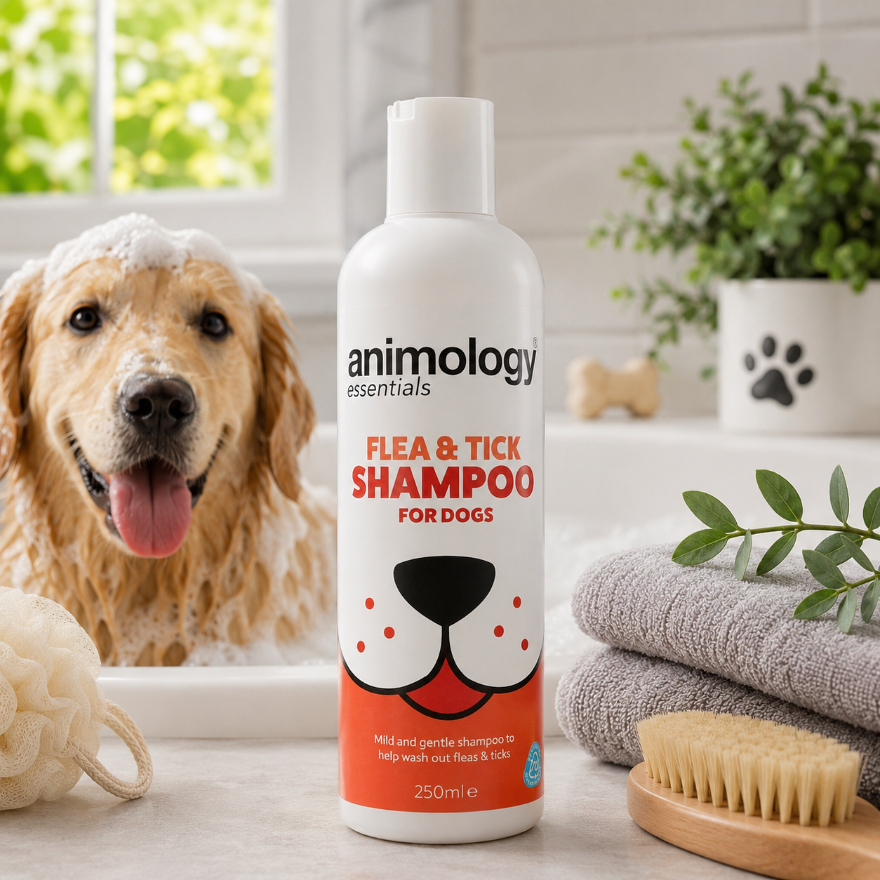 Animology Dog Essentials Flea & Tick Shampoo 250ml