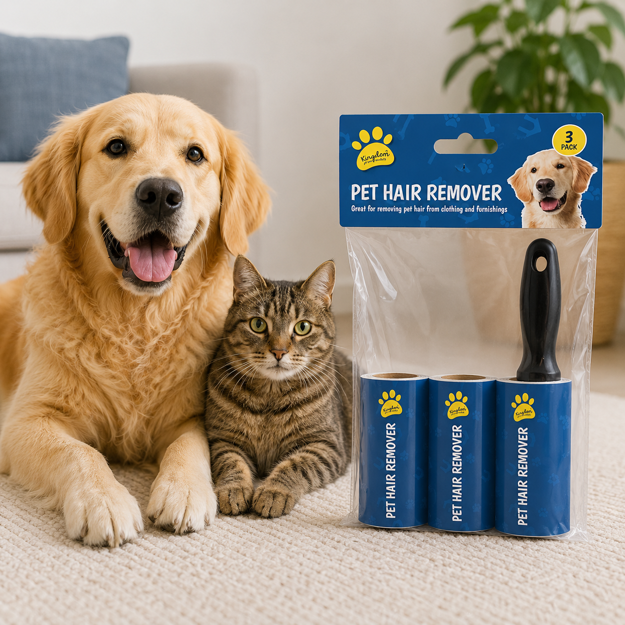 Kingdom Pet Hair Remover 3pk