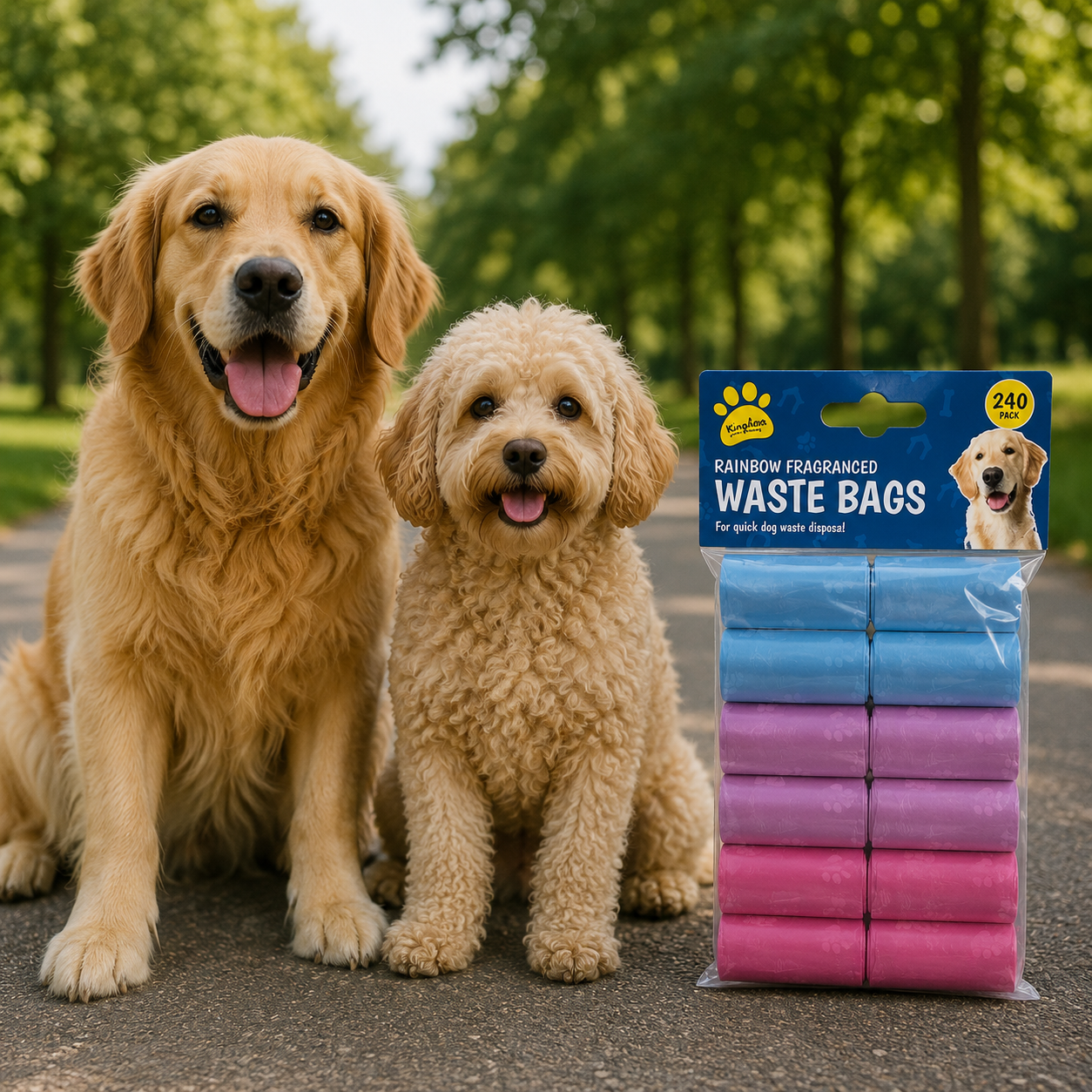Kingdom Rainbow Fragranced Waste Bags 240pk