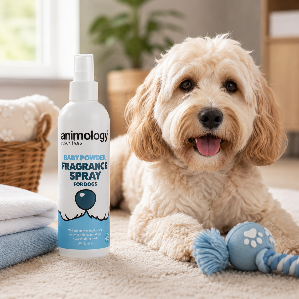 Animology Dog Essentials Fragrance Spray Baby Powder 250ml
