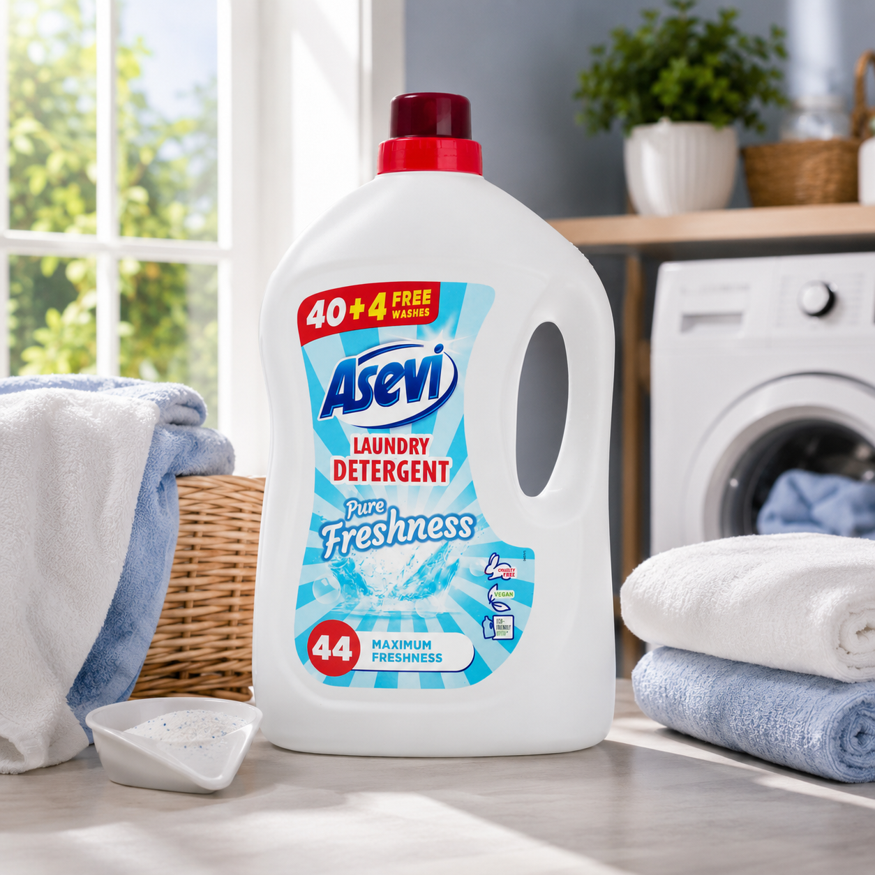 Asevi Laundry Detergent Pure Freshness 44w 2376ml