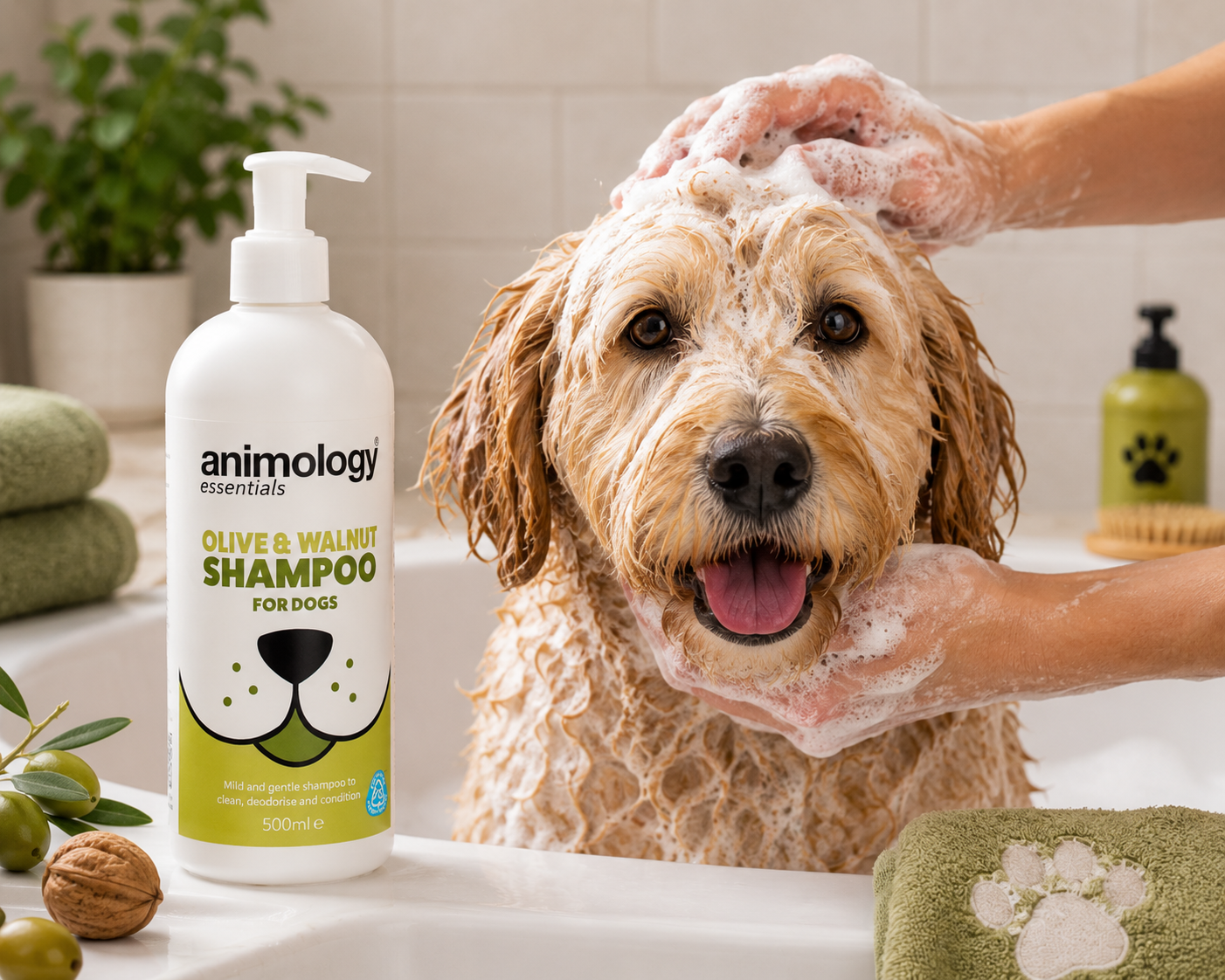 Animology Dog Essentials Shampoo Olive & Walnut 500ml