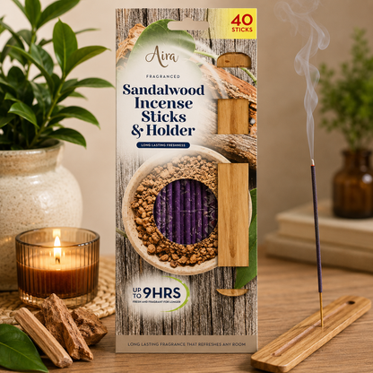 Aira Incense Sticks & Holder 40pk Div.Typer