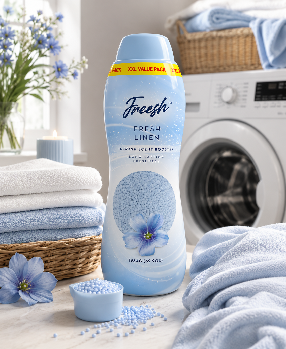 Freesh Laundry Scent Booster Fresh Linen XXL 1984g