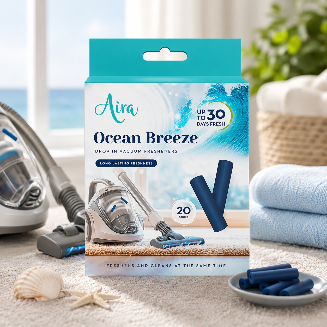 Aira Vacuum Freshener Ocean Breeze 20pk