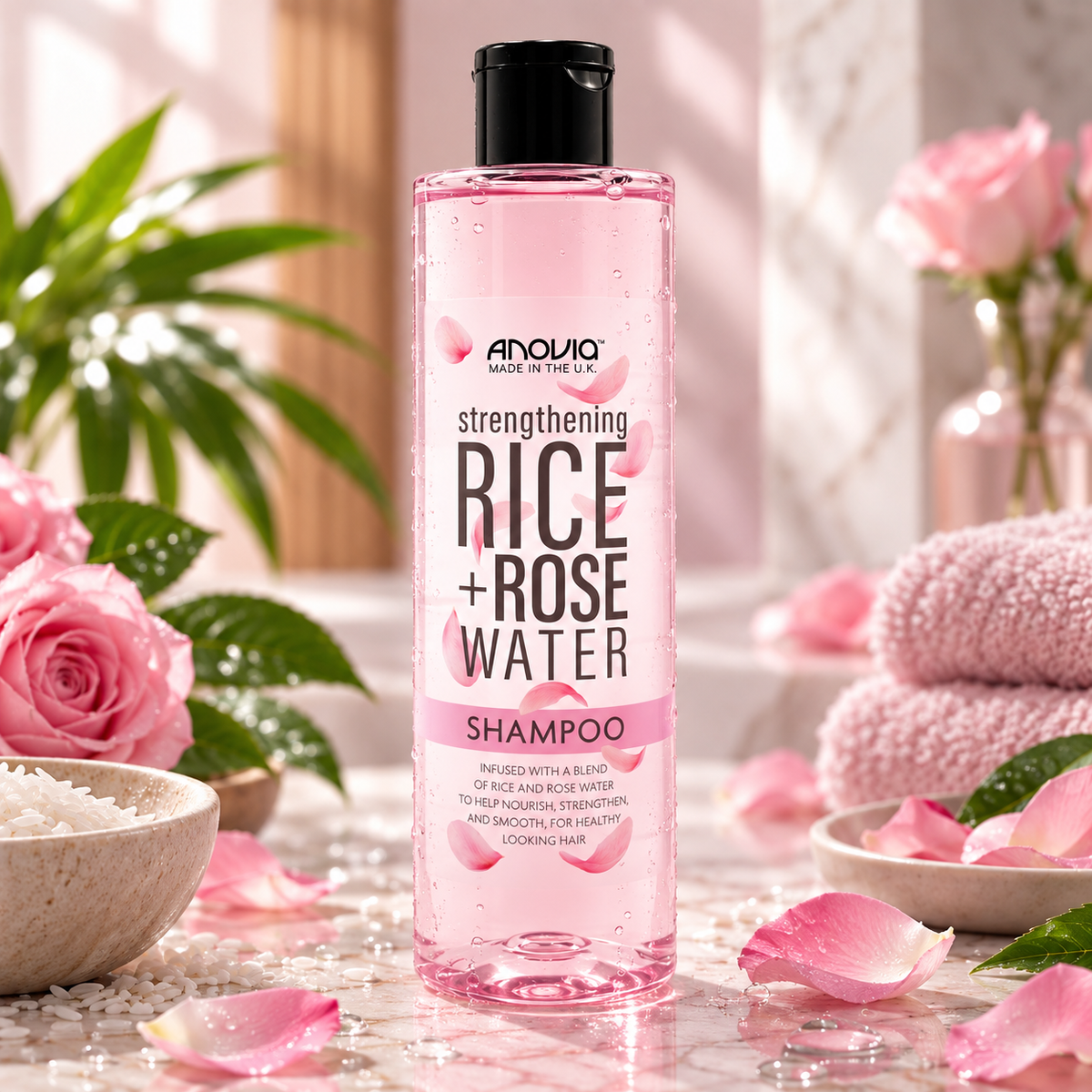 Anovia Rice + Rose Water Shampoo 415ml