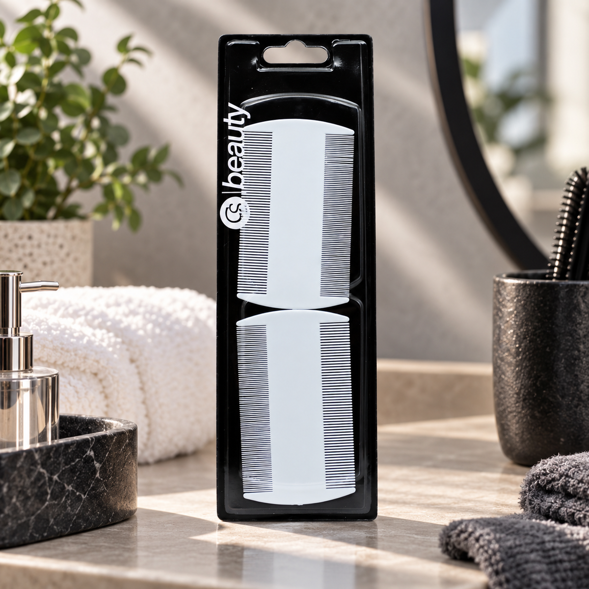 CS Beauty Nit Combs 2pk
