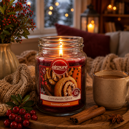 Airpure Jar Candle Cinnamon Spice 510g