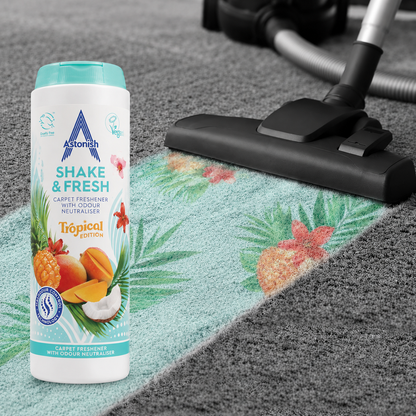Astonish Shake & Fresh Carpet Freshener Tropical 350g
