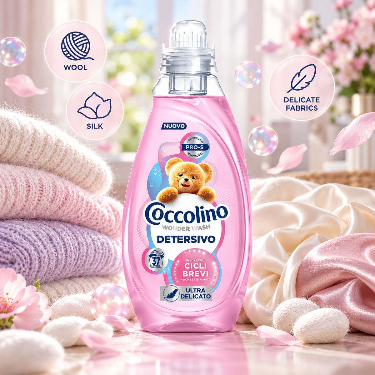 Coccolino Wonder Wash Ultra Delicate Laundry Detergent 1,48L – 37w