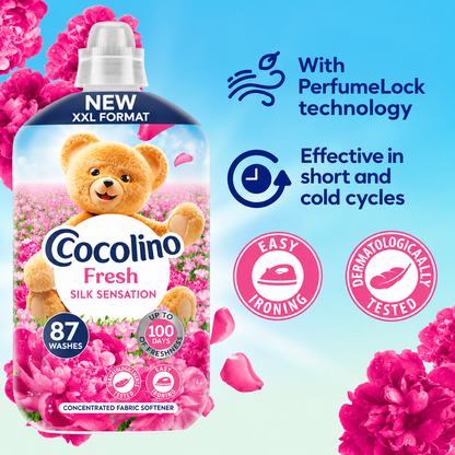 Coccolino Fresh Fabric Softener Sensazione Seta 87w