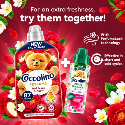 Coccolino Perfume Fabric Softener Peonia Rossa & Mela 87w