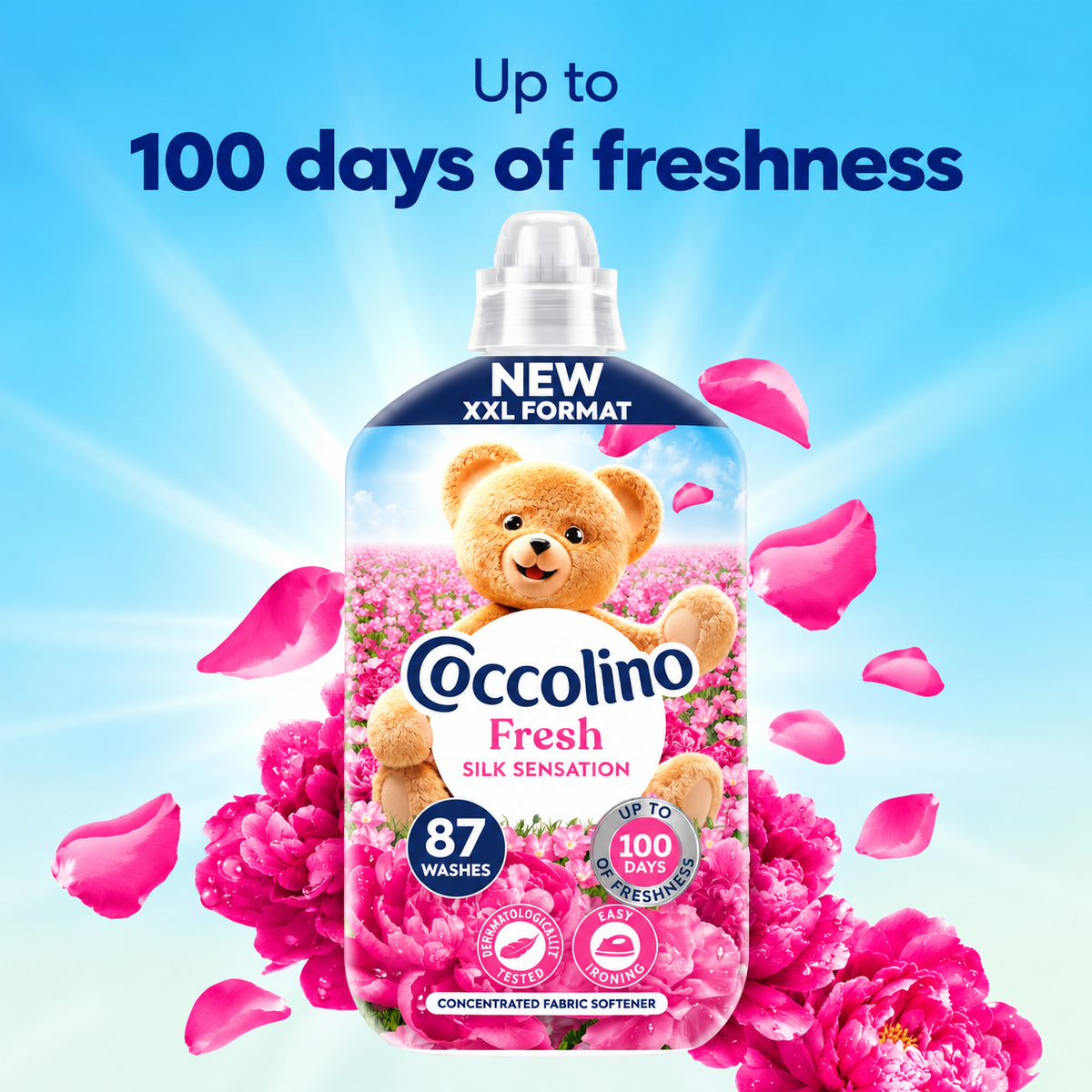 Coccolino Fresh Fabric Softener Sensazione Seta 87w