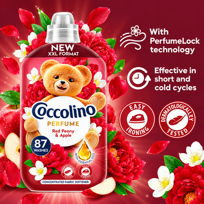 Coccolino Perfume Fabric Softener Peonia Rossa & Mela 87w