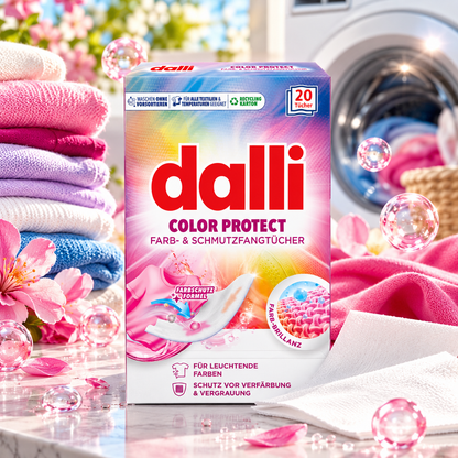 Dalli Black Protect Fargefangende Vaskeark for Farget Tøy 20 stk