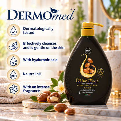 Dermomed Argan Flytende Kremsåpe med Hyaluronsyre 1000ml