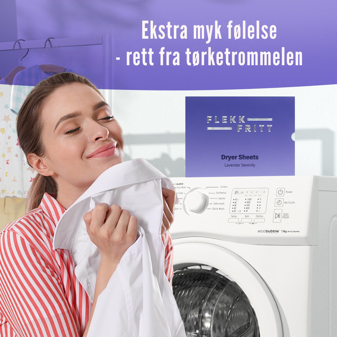 Flekkfritt Tørketrommelark Lavender Serenity 40 stk