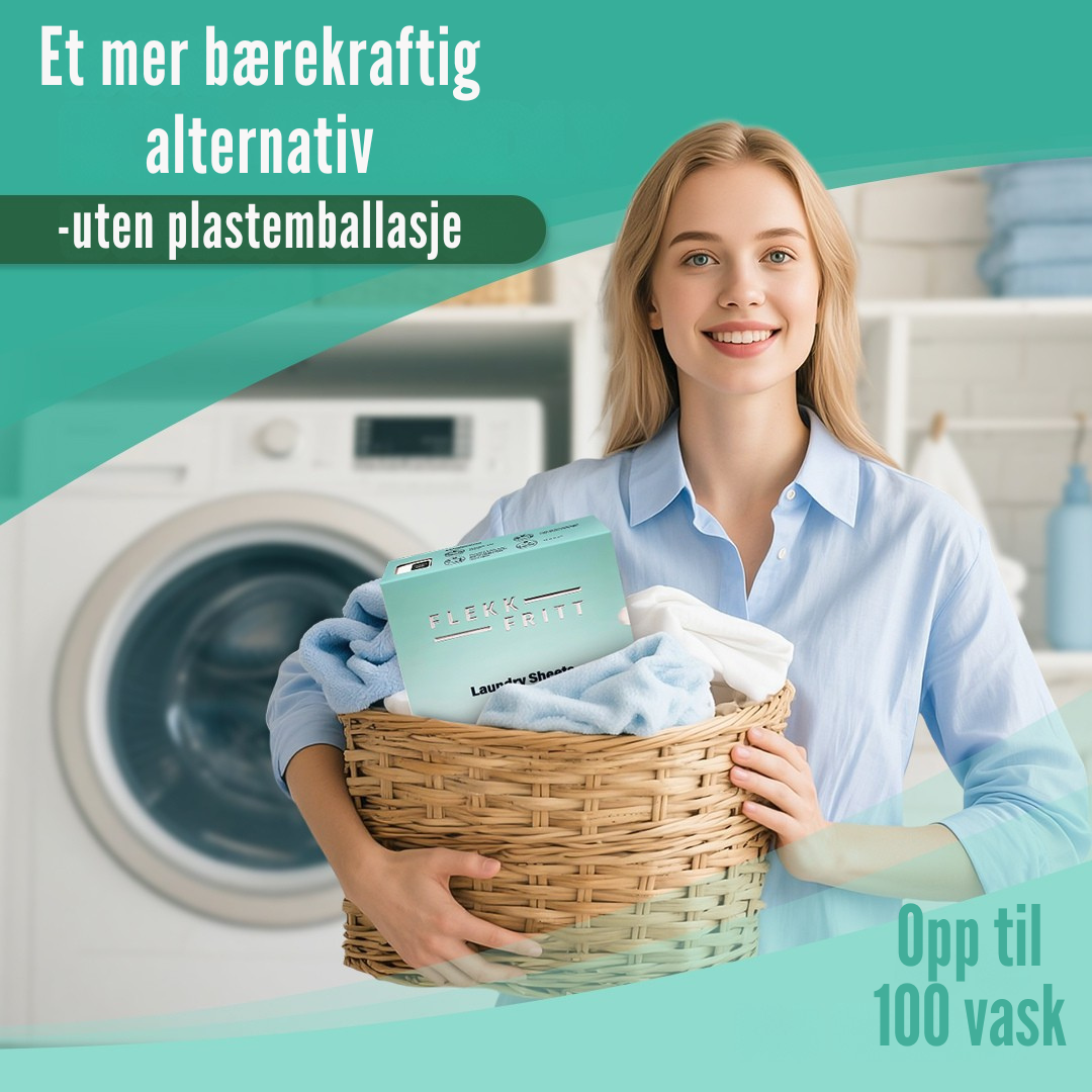 Flekkfritt Tøyvaskeark Pure Linen 50 ark <100 vask