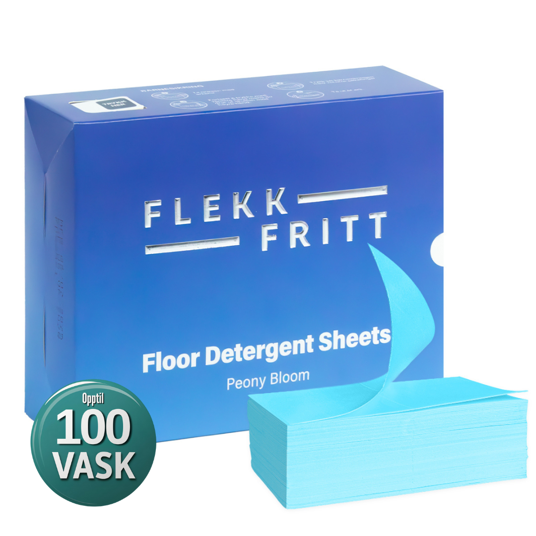 Flekkfritt gulvrens-ark Peony Fresh i forpakning