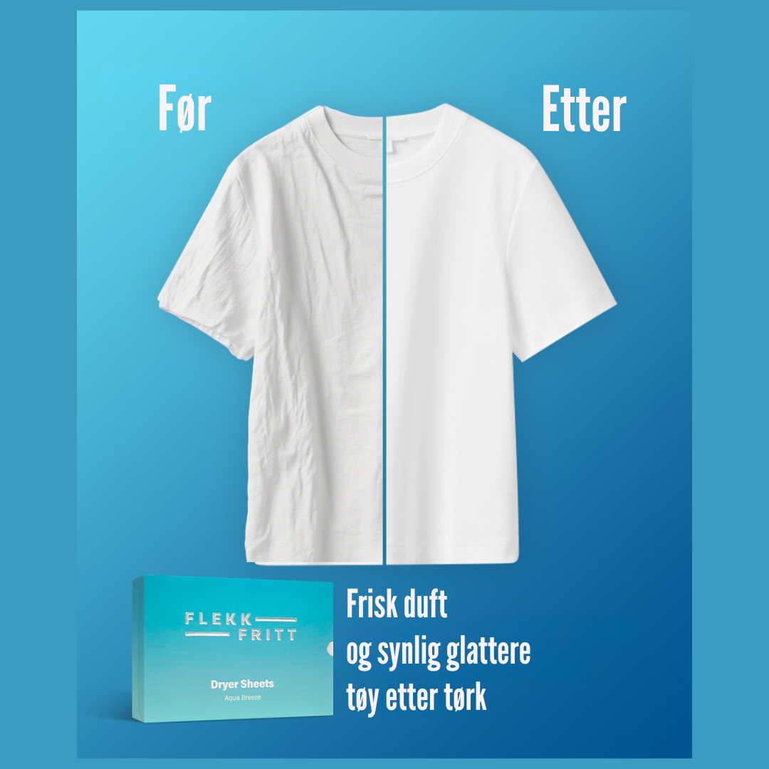 Flekkfritt Tørketrommelark Aqua Breeze 40 stk