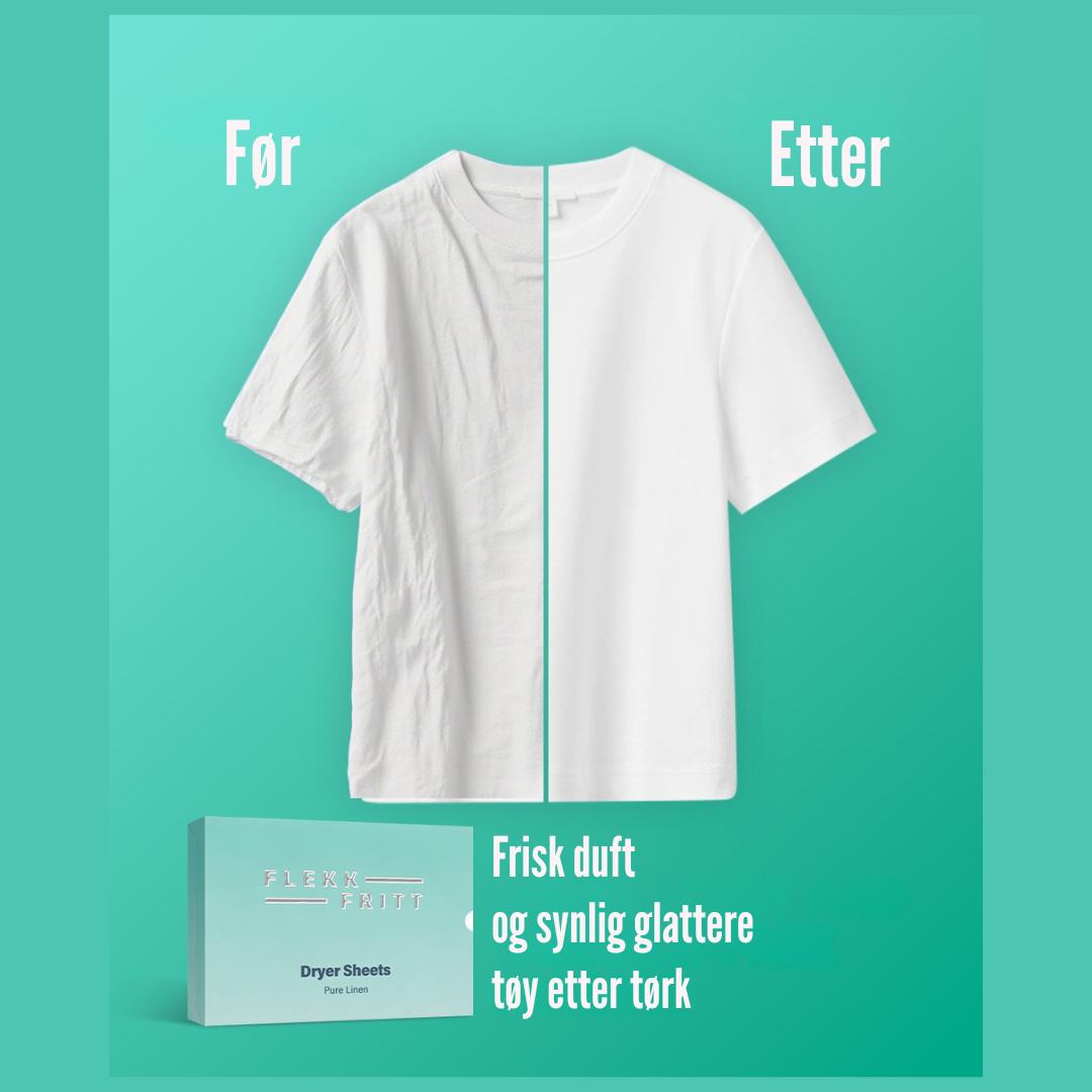 Flekkfritt Tørketrommelark Pure Linen 40 stk