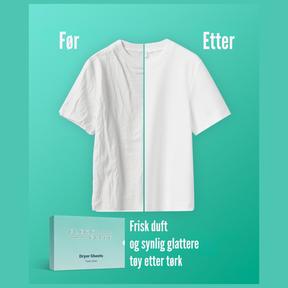 Flekkfritt Tørketrommelark Pure Linen 40 stk
