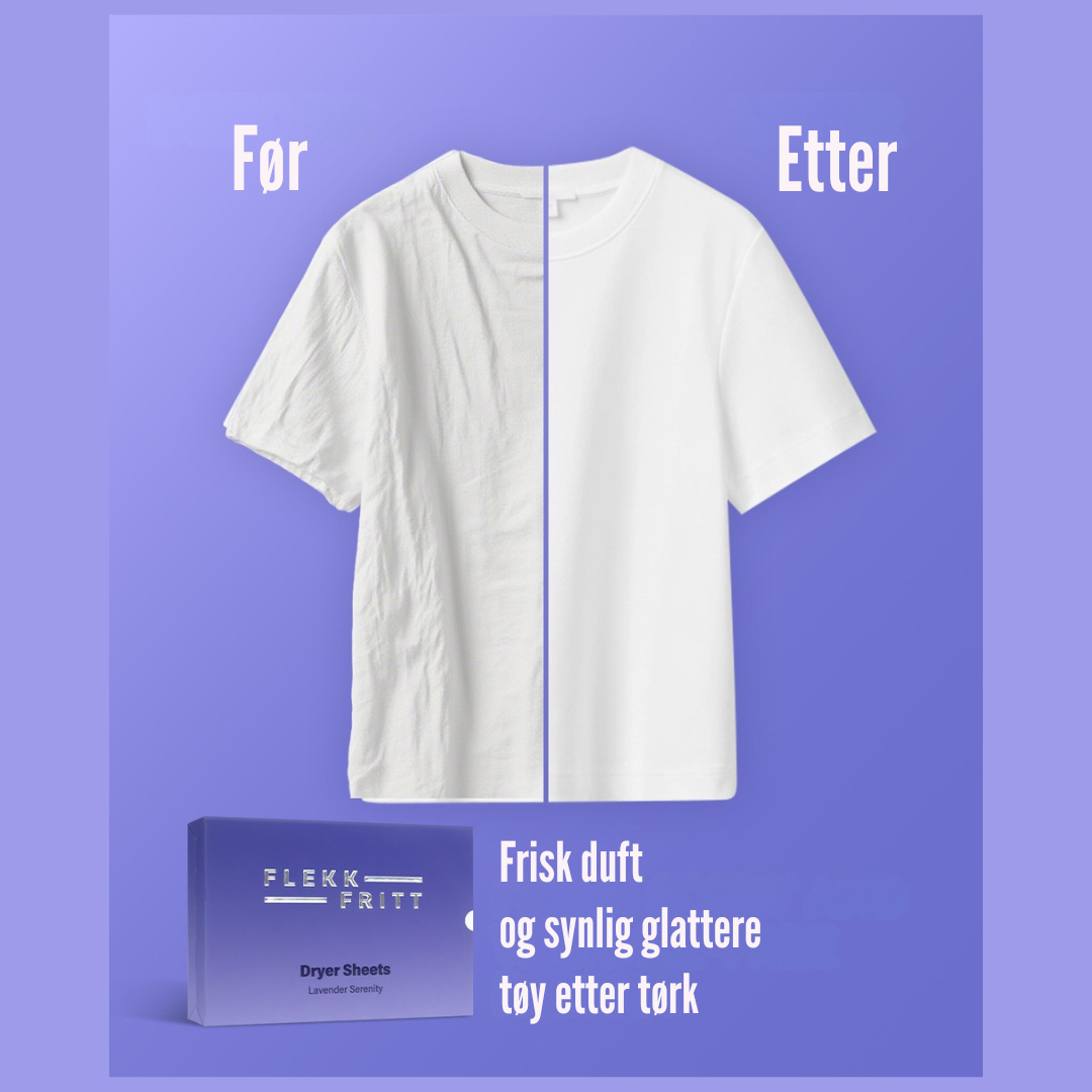 Flekkfritt Tørketrommelark Lavender Serenity 40 stk