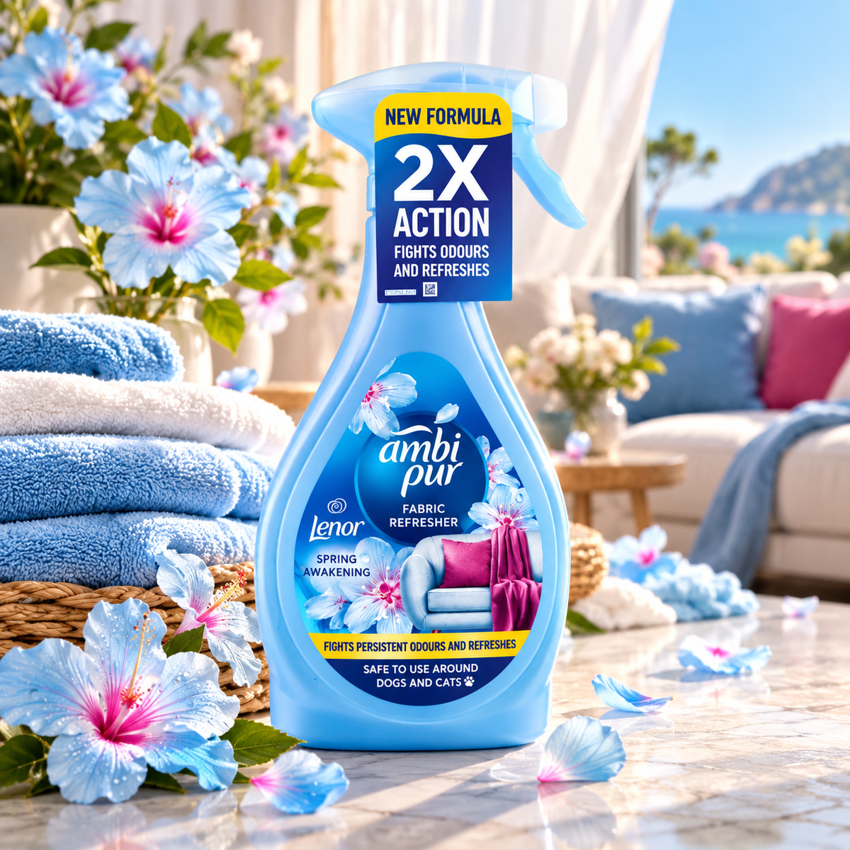 Ambi Pur Lenor Spring Awakening Tekstiloppfrisker Spray 385ml