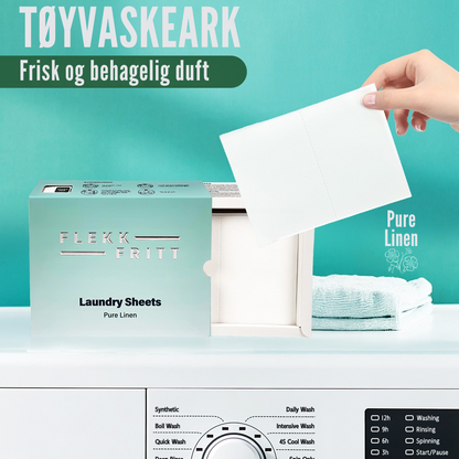 Flekkfritt Tøyvaskeark Pure Linen 50 ark <100 vask