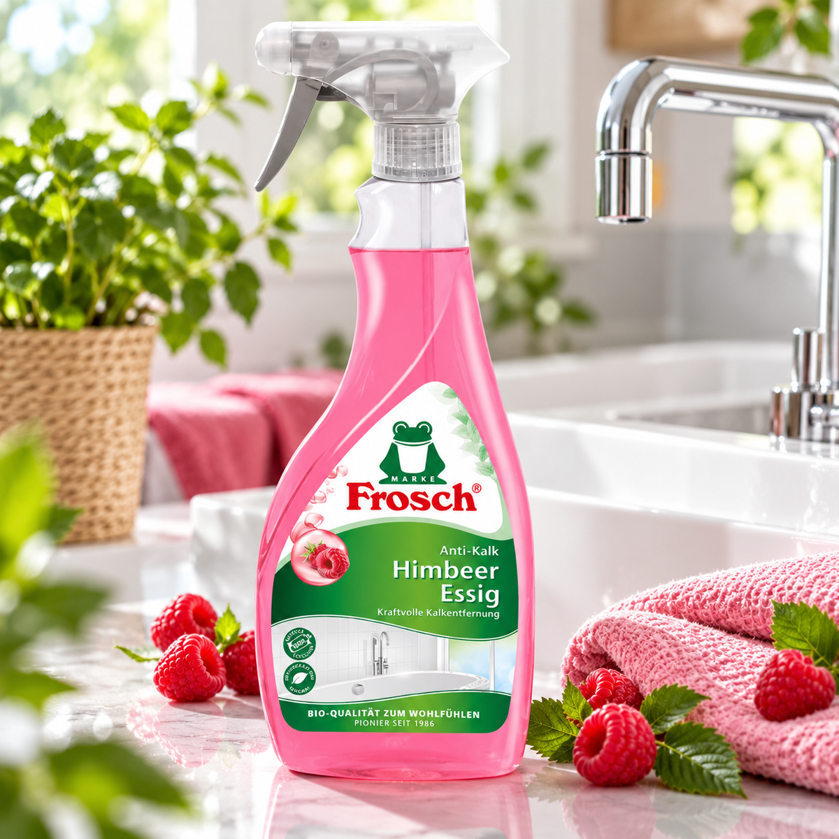 Frosch Raspberry Vinegar Kalkfjerner Spray 500ml