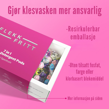 Flekkfritt 7 i 1 Vaskemiddel Pods Floral Spectrum 40 stk