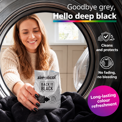 Simplicol Back to Black Tekstilfarge Svart 400g