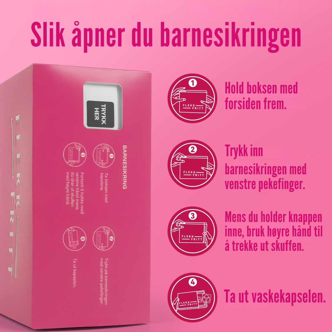 Flekkfritt 6 i 1 Vaskemiddel Pods Orchid Breeze 40 stk