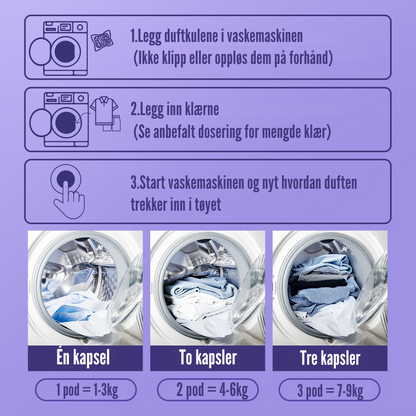 Flekkfritt Duftforsterkende pods Lavender Serenity 50 stk