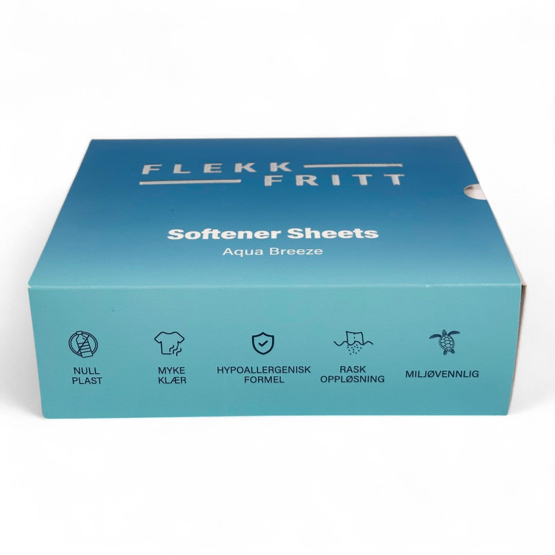 Flekkfritt Tøymyknerark Aqua Breeze 50 stk <100 vask