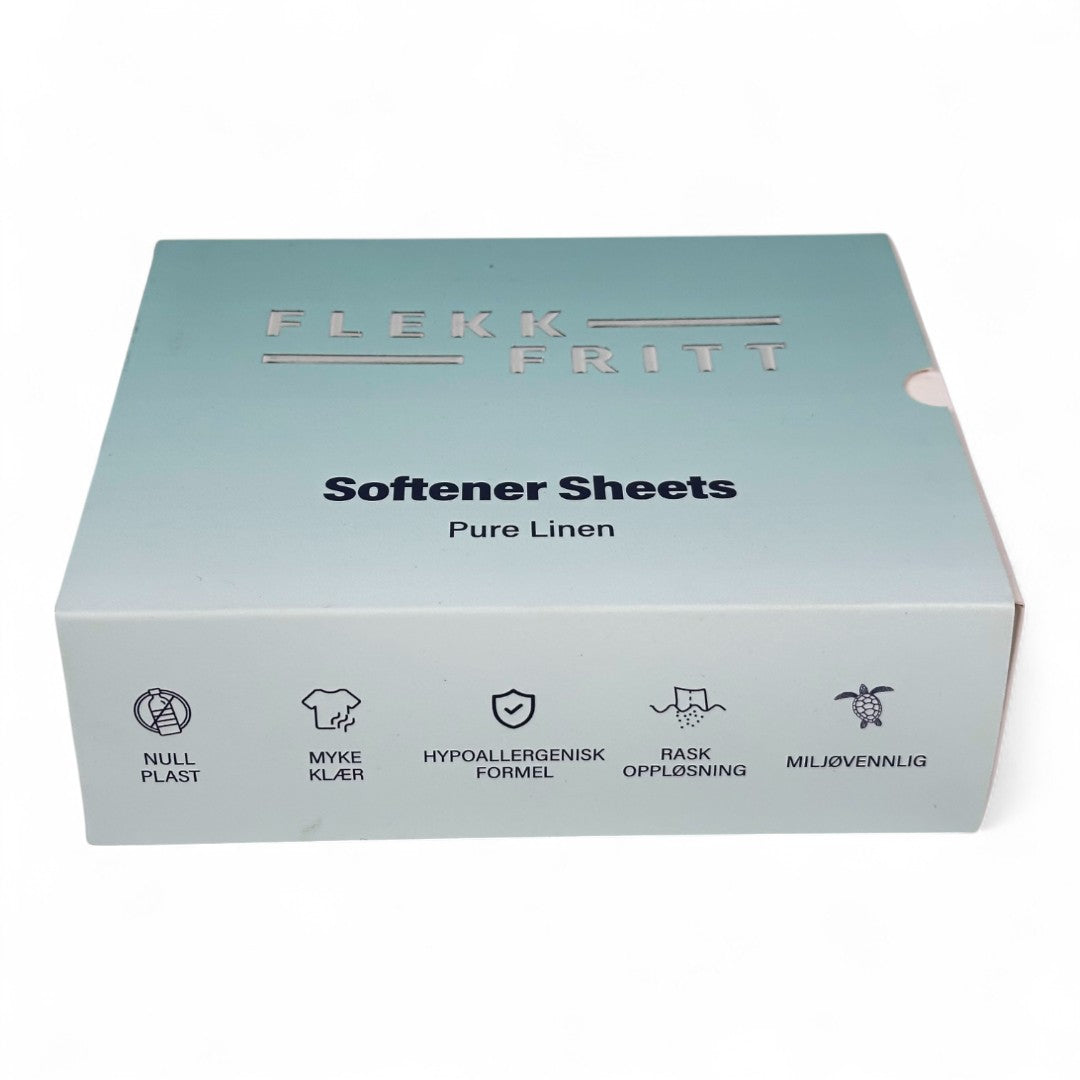 Flekkfritt Tøymyknerark Pure Linen 50 stk <100 vask