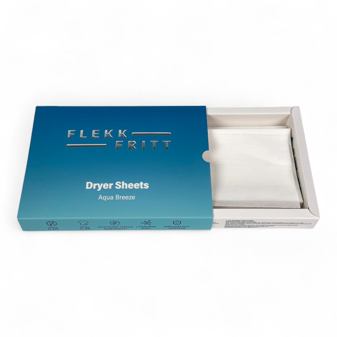 Flekkfritt Tørketrommelark Aqua Breeze 40 stk