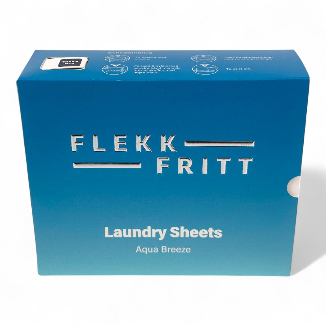 Flekkfritt Tøyvaskeark Aqua Breeze 50 ark <100 vask