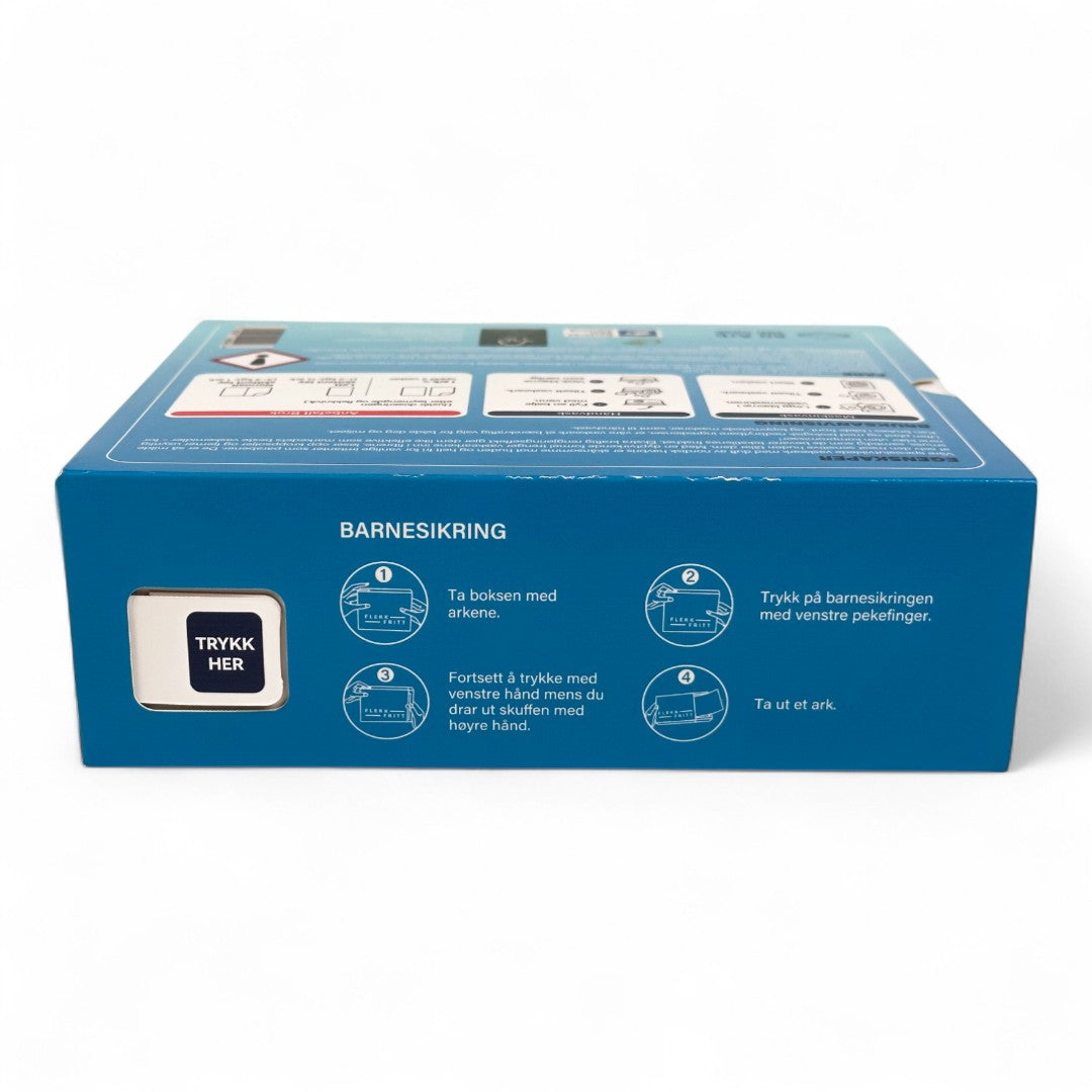 Flekkfritt Tøyvaskeark Aqua Breeze 50 ark <100 vask
