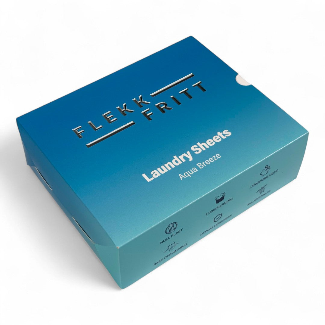 Flekkfritt Tøyvaskeark Aqua Breeze 50 ark <100 vask