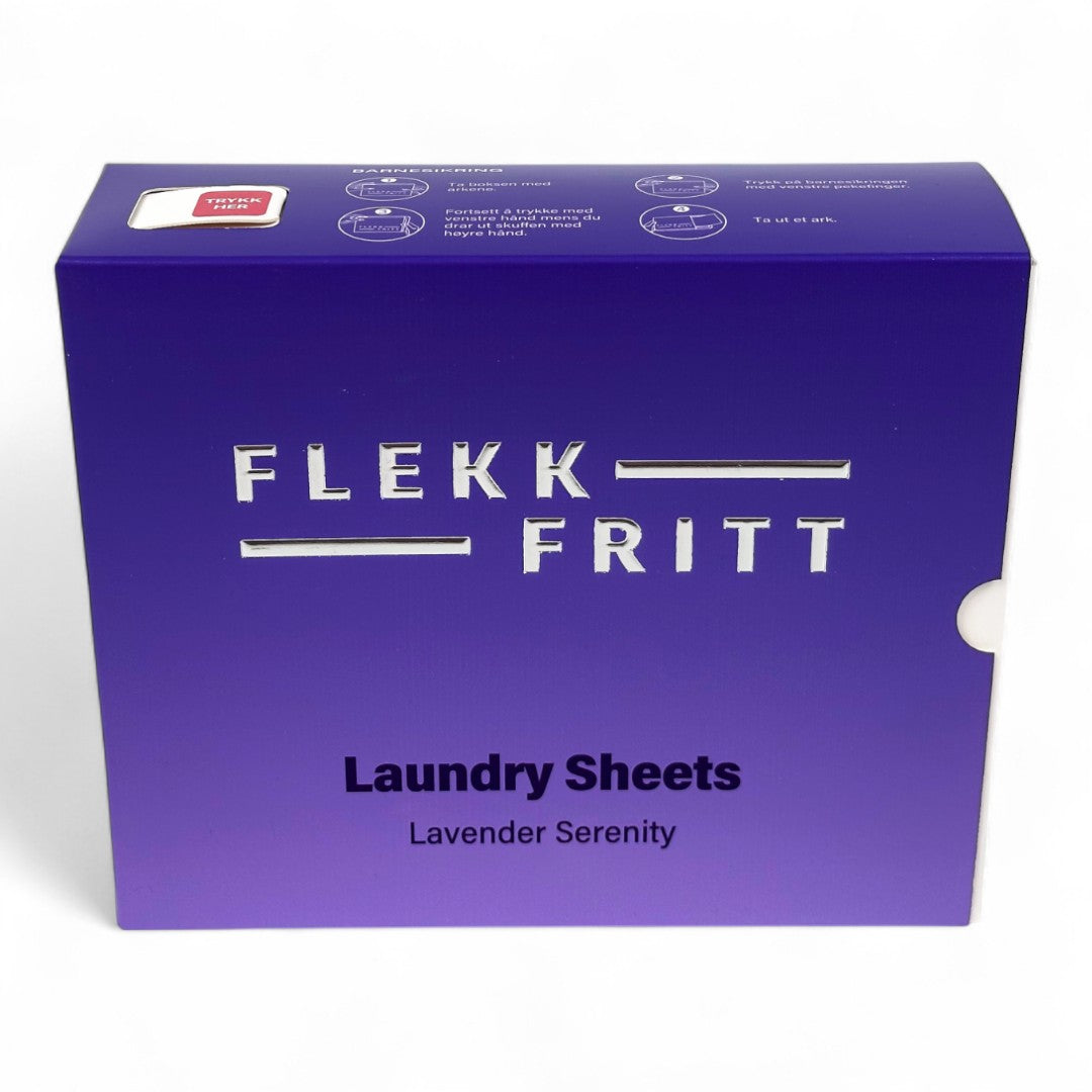 Flekkfritt Tøyvaskeark Lavender Serenity 50 ark <100 vask